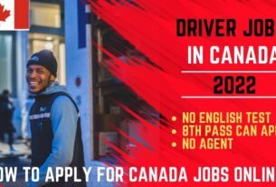 Driver job in Canada 2022